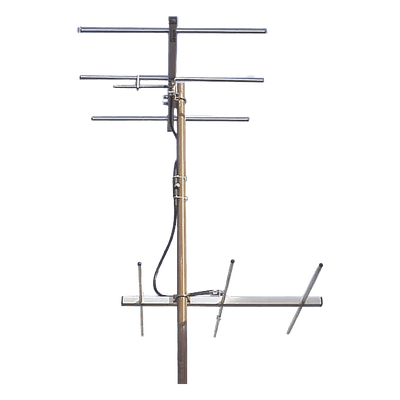 SYSCOM Juego de 2 Antenas Bi-direccionales de 3 elementos para TV