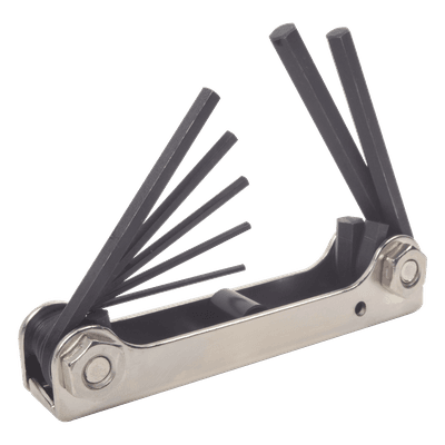 SYSCOM Juego de 7 Allen Keys 1.5/2/2.5/3/4/5 Y 6 MM