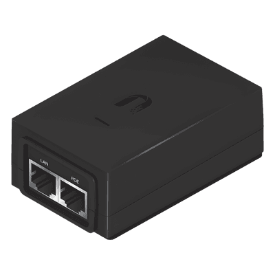 UBIQUITI Adaptador PoE Ubiquiti de 48VDC, 0.5A puerto Gigabit