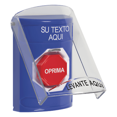 STI Botón de emergencia con tapa protectora