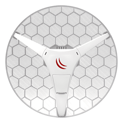 MIKROTIK (LHG 5 ac) CPE y PtP en 5GHz 802.11 a/n/ac con Antena Integrada de 24.5 dBi.