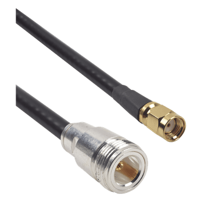 EPCOM INDUSTRIAL Cable LMR-240UF (Ultra Flex) de 60 cm con conectores N Hembra y SMA Macho Inverso.