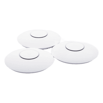 UBIQUITI Paquete de 3 Access Point UniFi 802.11ac Wave 2, MU-MIMO4X4 con antena Beamforming, hasta 1.7 Gbps, para interior PoE 802.3af, soporta 200 clientes, No incluyen PoE&acute;s