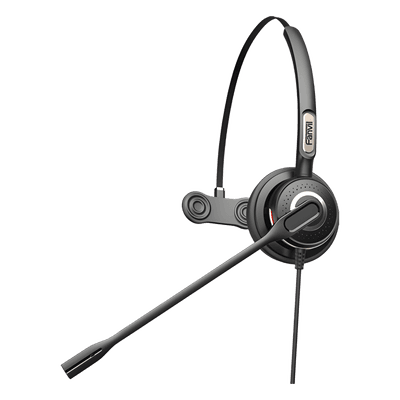 FANVIL Diadema monoaural con tecnología antishock para teléfonos IP FANVIL y Polycom con micrófono de cancelación de ruido, larga durabilidad