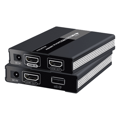 EPCOM TITANIUM Kit extensor KVM ( Teclado, video, Mouse ) HDMI 1080P @ 60 Hz, 60 metros con cable CAT5e/6
