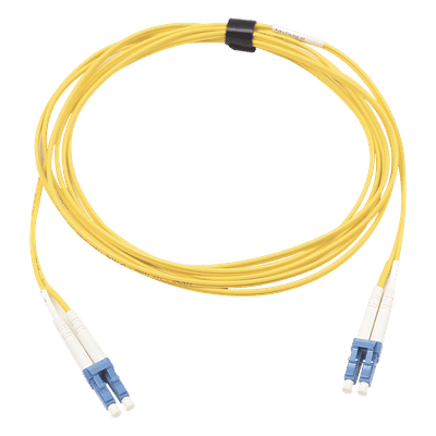 SIEMON Jumper de Fibra Óptica Monomodo (OS2), XGLO, Riser, LC/UPC-LC/UPC Duplex, OFNR, Color Amarillo, 7 Metros