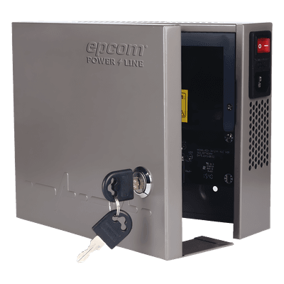 EPCOM POWERLINE Fuente de alimentación de ALTO RENDIMIENTO de 11 - 15 Vcc @ 6 Amper, con capacidad de 4 a 8 cámaras , con voltaje de entrada de: 85-264 Vca