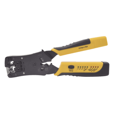 EPCOM POWERLINE Pinza Pelacables/ Probador UTP-STP/ Cat 3-5-6/ RJ45-RJ11-RJ22/ 0.38 x 0.95 pies