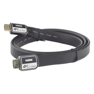 EPCOM POWERLINE Cable HDMI Versión 2.0 Plano de 1 Metro (3.28 Pies) Optimizado para Resolución 4K Ultra HD