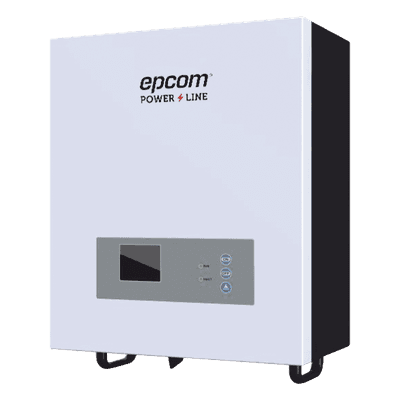 EPCOM POWERLINE Inversor / Cargador para sistemas tipo isla de 48Vcc/120VCA de 2500W onda sinusoidal pura con controlador MPPT. Administre una fuente fotovoltaica, la red eléctrica y recargue su banco de baterías y su consumo sin problemas.