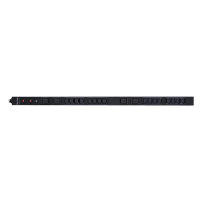 CYBERPOWER PDU Básico para Distribución de Energía, Entrada 200-230 Vca NEMA L6-30P, Con 16 Tomas C13 y 4 C19, de Instalación Vertical, 30 Amp, 220 Vca
