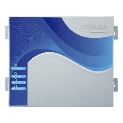 YONUSA Energizador con tecnología SMT de 12,000Volts-1Joule/ 2500Mts Lineales de Protección / Cercos electricos