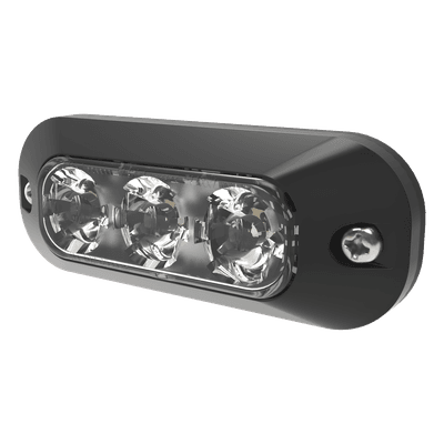 ECCO Luz Auxiliar de 3 LED, Ambar, Lente Transparente