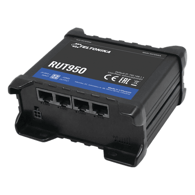 TELTONIKA Router LTE dual SIM, 4 puertos Ethernet, conectorizado, Bandas B1, B2, B3, B4, B5, B7, B8, B28