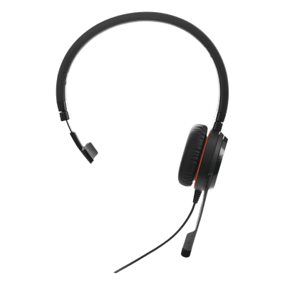 JABRA Jabra Evolve 30 Mono con conexión USB / 3.5mm, micrófono con cancelación de ruido y controlador en el cable con botones e indicadores LED (5393-829-309)