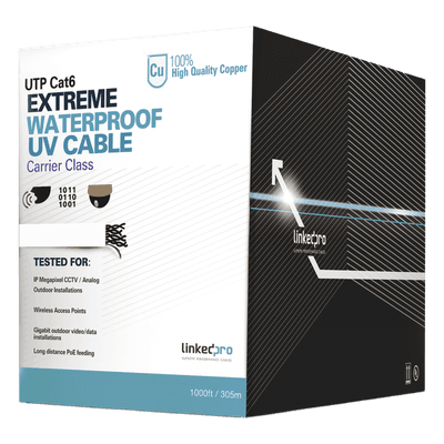 LINKEDPRO BY EPCOM Bobina de Cable UTP Cat6 para Exterior