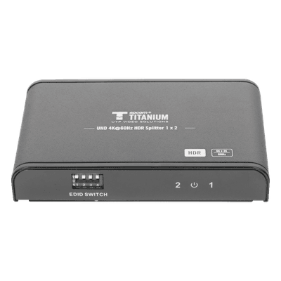 EPCOM TITANIUM Divisor (Splitter) HDMI 4K de 1 Entrada a 2 Salidas (Simultaneas)