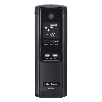 CYBERPOWER UPS de 1500 VA/900 W, Topología Línea Interactiva, Entrada 120 Vca NEMA 5-15P, Tipo Torre, Con 12 Tomas NEMA 5-15R, 5 años de garantía