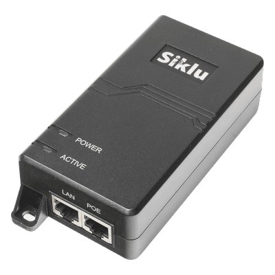 Siklu Inyector PoE Pasivo, 1 Gbps, 60 W, 55 Vcc, 100-240 Vca, Cable CA