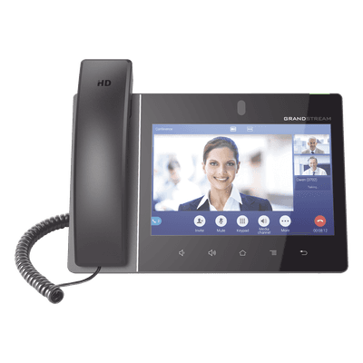 GRANDSTREAM Video teléfono IP empresarial Android con pantalla táctil (1280x800) hasta 16 líneas y 16 cuentas SIP