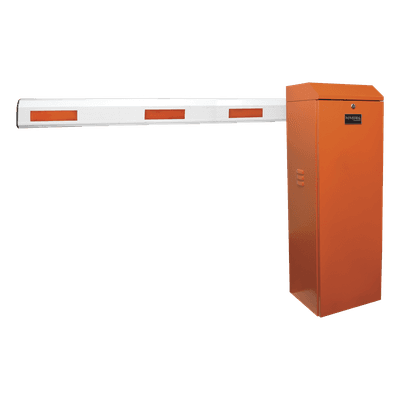 AccessPRO Kit de Barrera Vehicular Izquierda Color Naranja y Brazo de 3 m