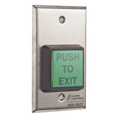 ALARM CONTROLS-ASSA ABLOY Botón de Salida