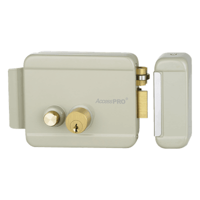 ACCESSPRO Cerradura Eléctrica con Botón de Salida