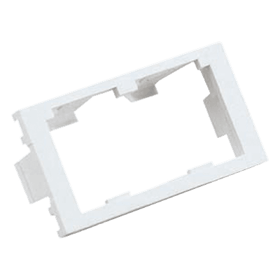 PANDUIT Inserto Plano de 1/3, Espacio para Dos Módulos Mini-Com®, Color Blanco Mate