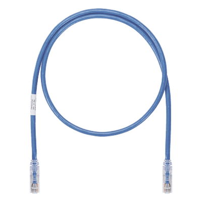 PANDUIT Cable de Parcheo UTP, Cat6A, 26 AWG, CM, Color Azul, 7ft