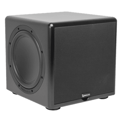 TRUAUDIO Subwoofer compacto de 12 in | 2 radiadores pasivos | amplificador interno de 350W