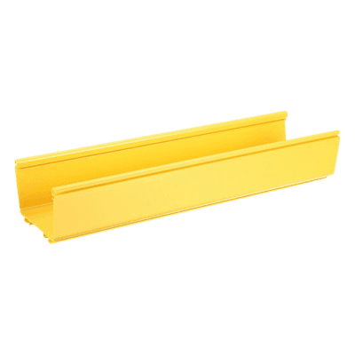 PANDUIT Canaleta FiberRunner™ 6X4, de PVC Rígido, Color Amarillo, 1.8 m de Largo