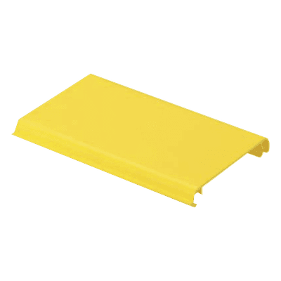PANDUIT Tapa Con Bisagra a Presión Para Canaleta FiberRunner™ FR4X4YL2, de PVC Rígido, Color Amarillo, 2 m de Largo