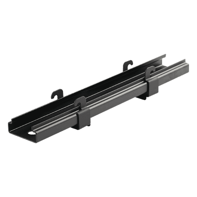 PANDUIT Soporte de Montaje a Techo Tipo Trapecio, para Charolas Wyr-Grid de 8 in (203.2 mm) de Ancho, Uso con Varilla Roscada de 1/2", Color Negro