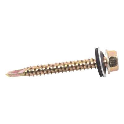 ANCLO Tornillo Punta Broca Sello Montado 6.5 X 50 mm (1/4" X 2") Caj. C/100pz.