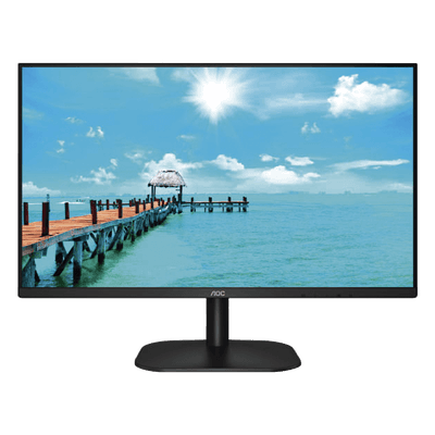AOC Monitor LED de 27" VESA, Resolución 1920 x 1080 Pixeles, Entradas de Video VGA / HDMI. Panel IPS LCD Backlight LED. Ultra Delgado