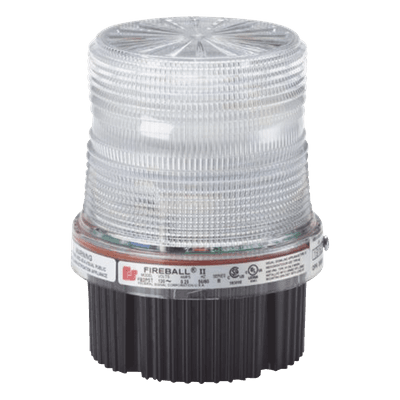 FEDERAL SIGNAL INDUSTRIAL Fireball® LED Luz de advertencia Listado por UL y cUL 12-24 VCD Color Claro