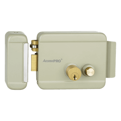 ACCESSPRO Cerradura Eléctrica con Botón de Salida