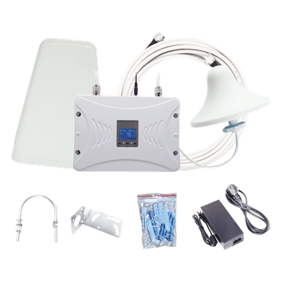 EPCOM Kit Amplificador de Señal Celular 4G LTE, 3G y Voz. Funciona con Todos los Operadores. Soporta Múltiples Dispositivos y Tecnologías. Hasta 1000 metros cuadrados de Cobertura