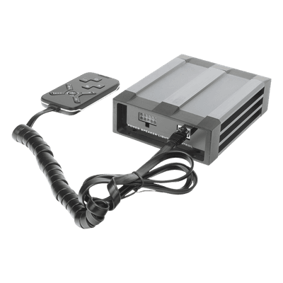 EPCOM INDUSTRIAL SIGNALING Sirena Vehicular de 100W de Potencia, Con Controlador Unimando Para Tonos, 2 Salidas Auxiliares y Microfono