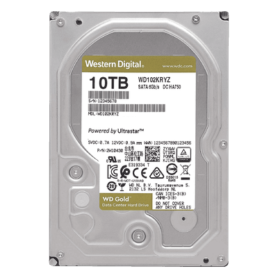 Western Digital (WD) Disco Duro Gold de 10 TB