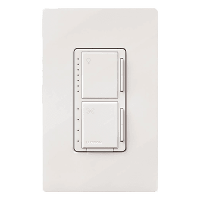 LUTRON ELECTRONICS Control dual ventilador y atenuador Maestro LED+