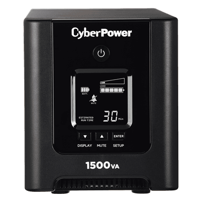CYBERPOWER UPS de 1500 VA/1050 W, Topología Línea Interactiva, Entrada 120 Vca NEMA 5-15P, Onda Senoidal Pura, Tipo Mini Torre, Con 8 Tomas NEMA 5-15R