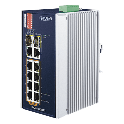 PLANET Switch Industrial PoE+