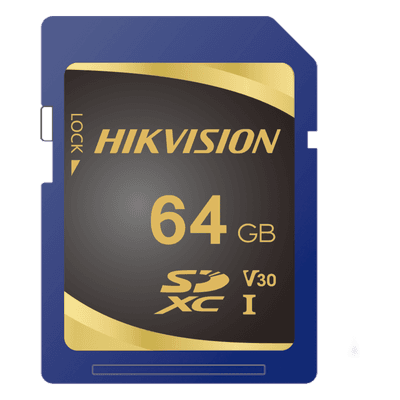 HIKVISION Memoria SD Clase 10 de 64 GB / Especializada Para Videovigilancia