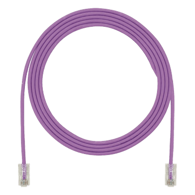 PANDUIT Cable de Parcheo UTP, Cat6A, 24 AWG, CM, Color Violeta, 4.57 Metros (15 Pies)