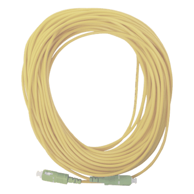 FIBERHOME Jumper de Fibra Óptica Simplex, Monomodo, con Conectores SC/APC-SC/APC, 20 metros