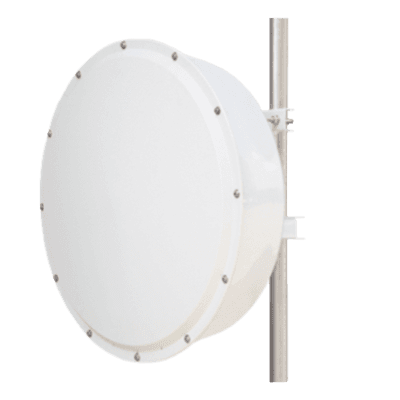 TXPRO Antena direccional de alta resistencia, Ganancia 30 dBi, (4.9 -6.5 GHz), Plato hondo para mayor inmunidad al ruido, Conectores N-Hembra, Montaje y radomo incluido