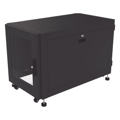 LINKEDPRO BY EPCOM Gabinete Profesional de Piso para Telecomunicaciones de 12UR, 1000 mm Profundidad, Se envía el Gabinete armado.