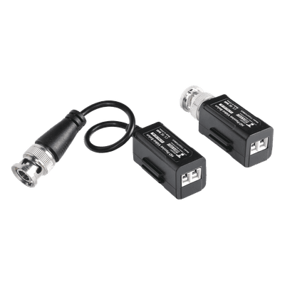EPCOM TITANIUM Kit de Transceptores (Baluns) con TERMINALES TIPO TORNILLO, Resolución 4K, Cable flexible COAXIAL Blindado / COAXITRON / AUDIO POR COAXITRON / Menu OSD /Conector 100% COBRE / Calidad PREMIUM