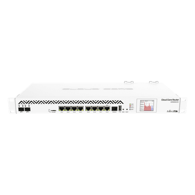 MIKROTIK CoreCloud Router Mikrotik, CPU 36 Núcleos, 8 puertos Gigabit, 2 puertos SFP+